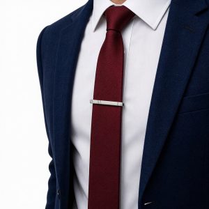 Pince à cravate classique — Finition argentée
